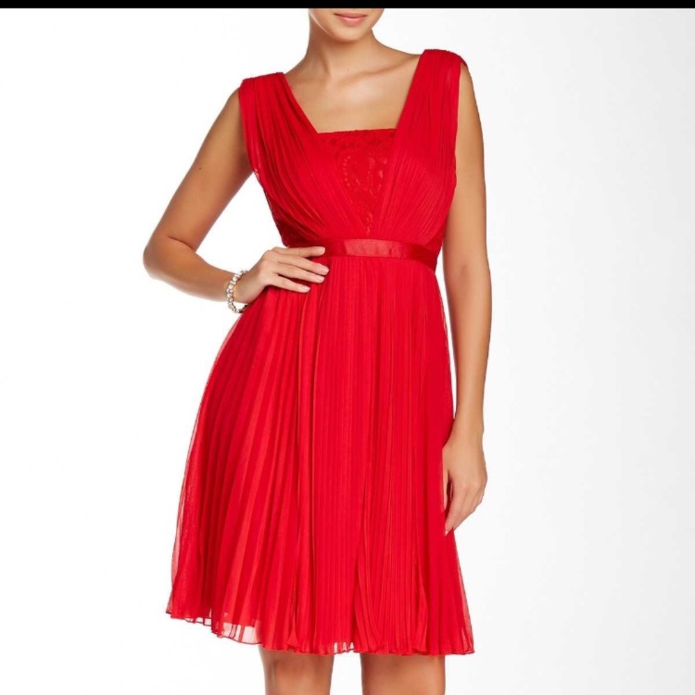 Monique Lhullier red dress